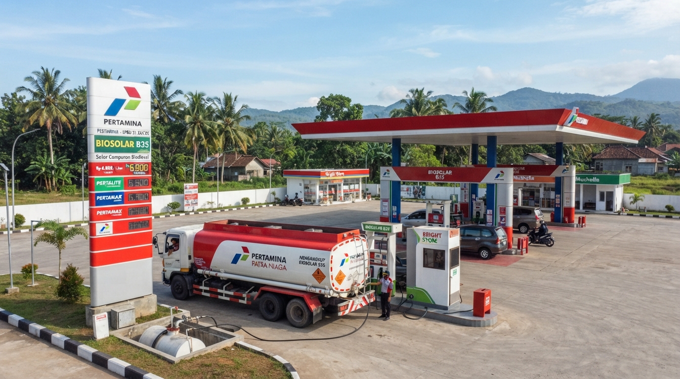 Distribusi biosolar B50 di stasiun pengisian bahan bakar