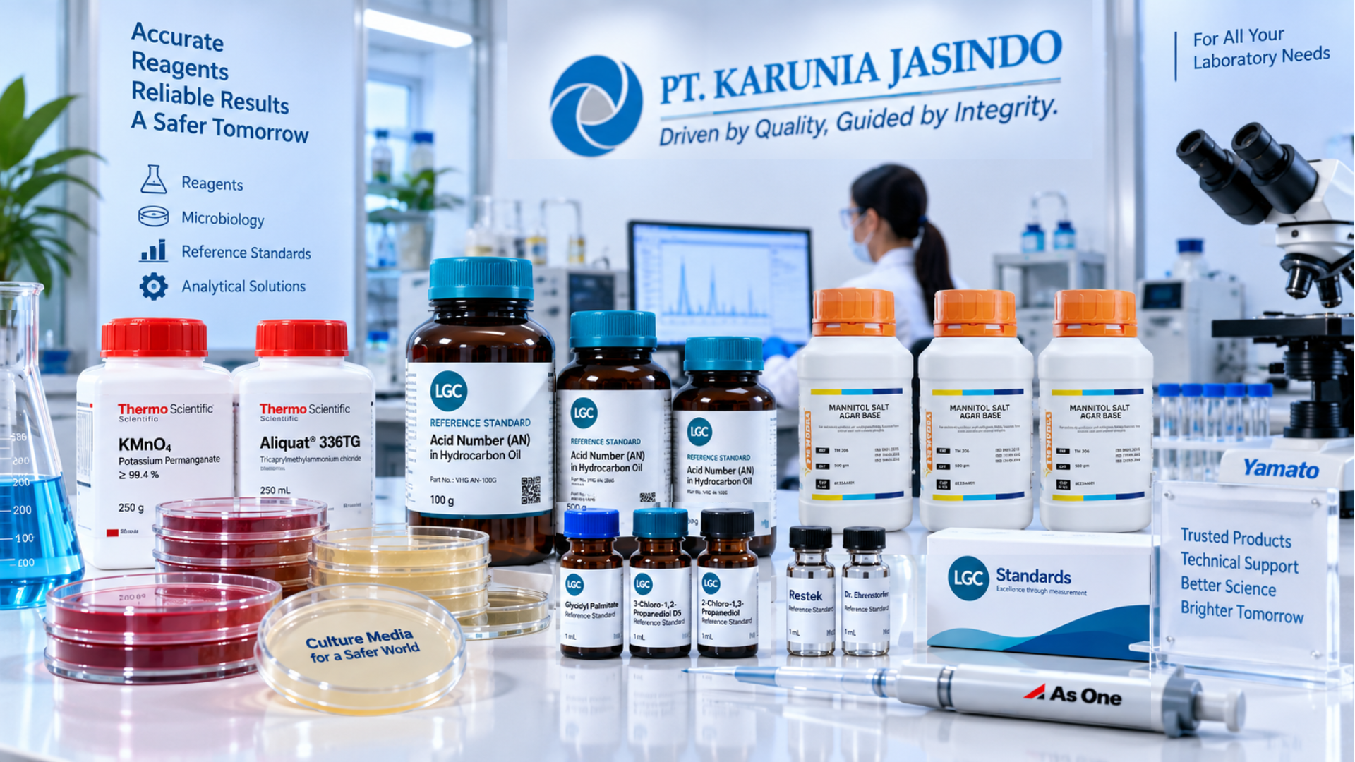 Reagen dan Media Laboratorium PT Karunia Jasindo