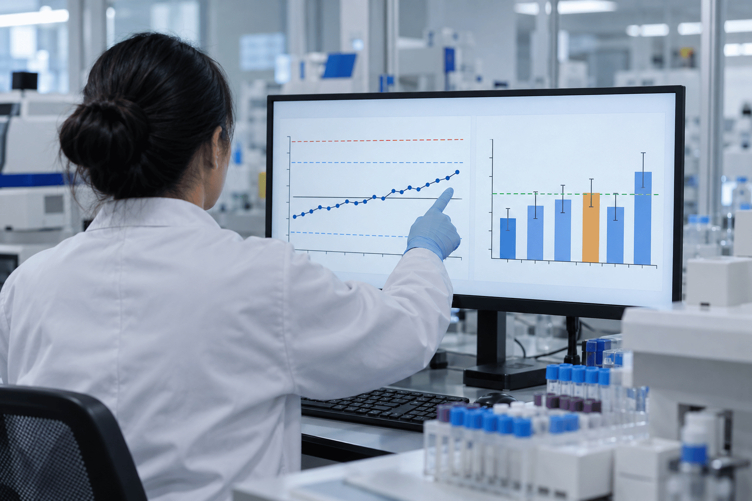 Grafik kontrol mutu dan hasil uji profisiensi laboratorium