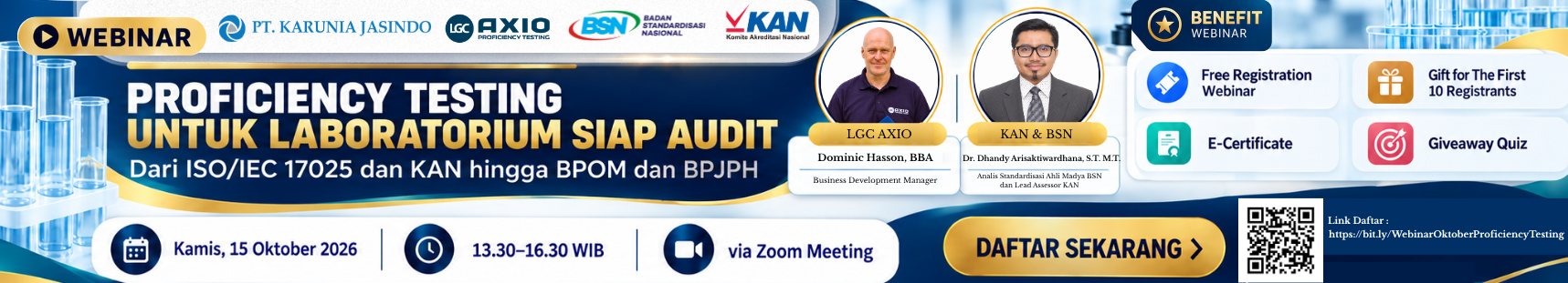 Proficiency Testing Webinar 15 Oktober 2026